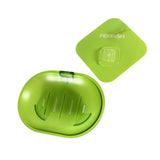 Plastic Soap Dish Holder for Bathroom Shower Wall Mounted Self Adhesive Soap Holder Saver Tray-Plastic Sponge Holder for Kitchen Storage Rack Soap Box, Bathroom ,Sabudani