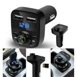 CAR-X8 Bluetooth FM Transmitter Kit with Dual USB Fast Charger