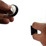 Transparent pouch containing mobile  holders