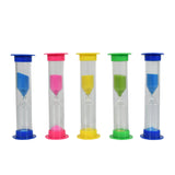 Plastic Hourglass Sand Timer Set – 3-Min Sand Clock for Kitchen, Office, School & Kids (5 Pc)