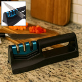 Kitchen Knife Sharpener – Handheld for Chefs & Serrated Knives (1 Pc, Chopper Not Included)