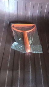 2-in-1 Portable Lint Remover – Long-Handle Brush & Sticky Roller for Clothes, Furniture & Carpets (1 Pc)