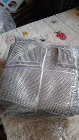 Double-Sided Microfiber Cloth & Stainless Steel Scrubber – Non-Scratch Wire (1 Pc, 20x20 cm)