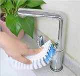 Flexible brush ideal for kitchen and bathroom