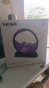 3D Moving Sand Art – Liquid Motion Deep Sea Sandscape with Round Glass Frame (1 Pc)