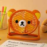 Stylish & Silent: Teddy Bear USB Fan for Any Space – Adjustable Cooling!