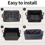 Foldable Cloth Storage Organizer Bag With Handles (Approx 46x27Cm\1Pc)