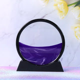 3D Moving Sand Art – Liquid Motion Deep Sea Sandscape with Round Glass Frame (1 Pc)