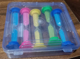 Plastic Hourglass Sand Timer Set – 3-Min Sand Clock for Kitchen, Office, School & Kids (5 Pc)