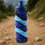 Silicone Foldable Water Bottle (1 Pc / 24 cm Foldable / 500 ML)